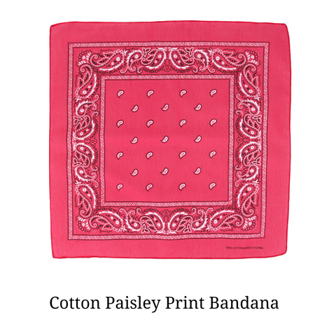 Cotton Paisley Print Bandana