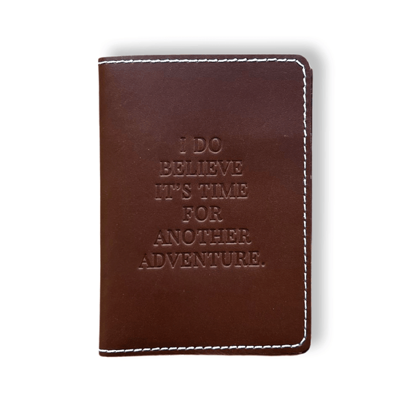 Soothi Another Adventure Leather Passport Cover Wallet