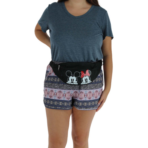 Jerry Leigh Disney Peeking Mickey Mouse and Minnie Mouse Fanny Waist Pack