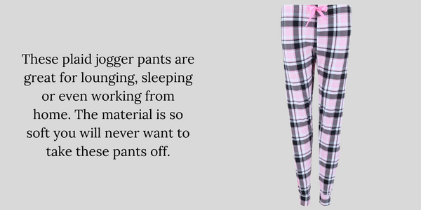 Women's Plaid Jogger Sleep Pants