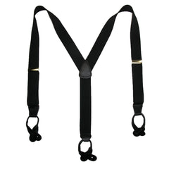 CTM® Men's Elastic Button End Suspenders