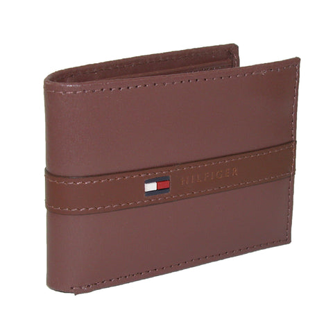 Tommy Hilfiger Men's Leather Ranger Passcase Bifold Wallet