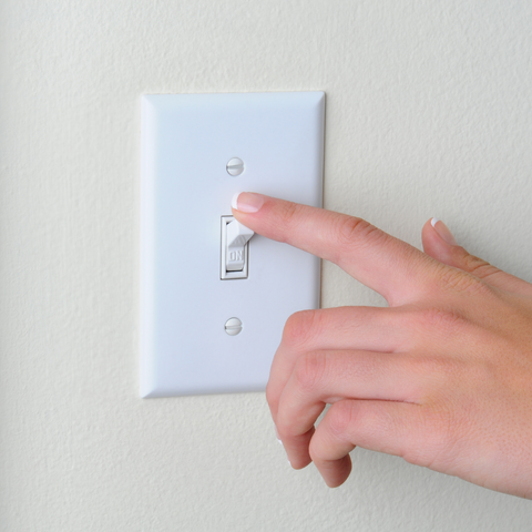 Switching off light switch