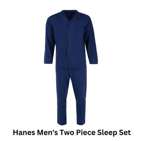 Hanes Men's Two Piece Sleep Set