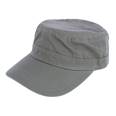 CTM® Cotton Long 5 Inch Bill Visor Baseball Cap