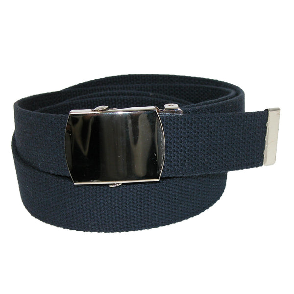 Big & Tall Cotton Adjustable Belt with Nickel Buckle by CTM | Big ...