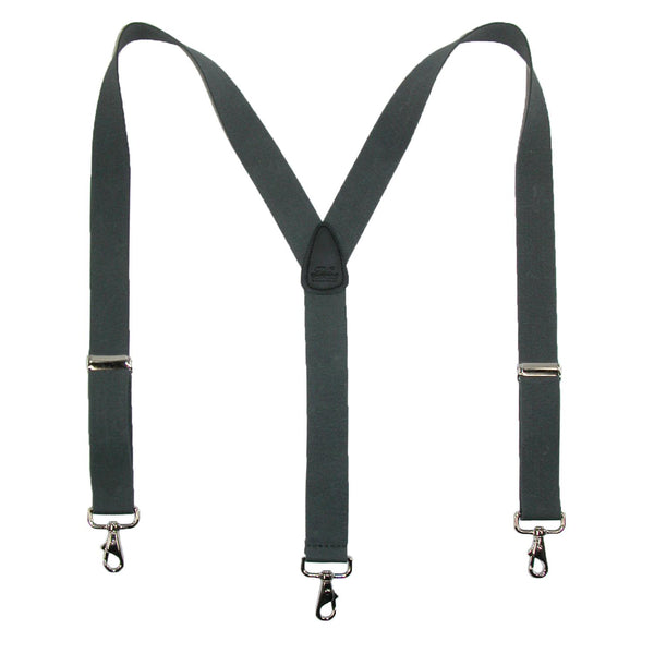 Men's Big & Tall Elastic Solid Color Y-Back Suspender with Swivel Hook ...