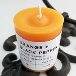 Orange + Black Pepper Votive Candle - Grace Mercantile