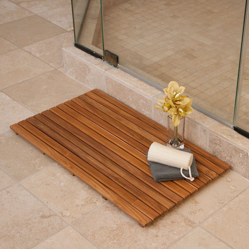 Standard Teak Bath Mats, Shower Mats Teakworks4u