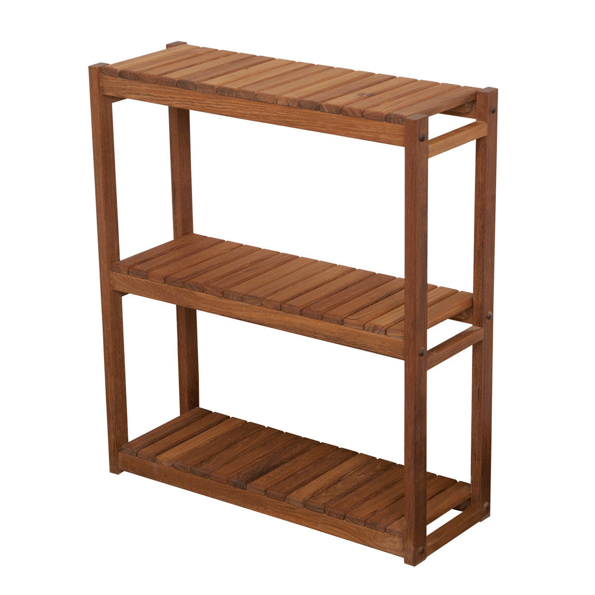 3 Tier Teak Shelf 24"L x 27"H x 8" D Teakworks4u