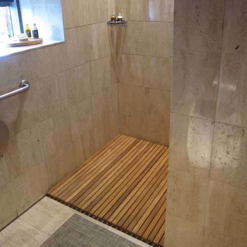 custom shower mats