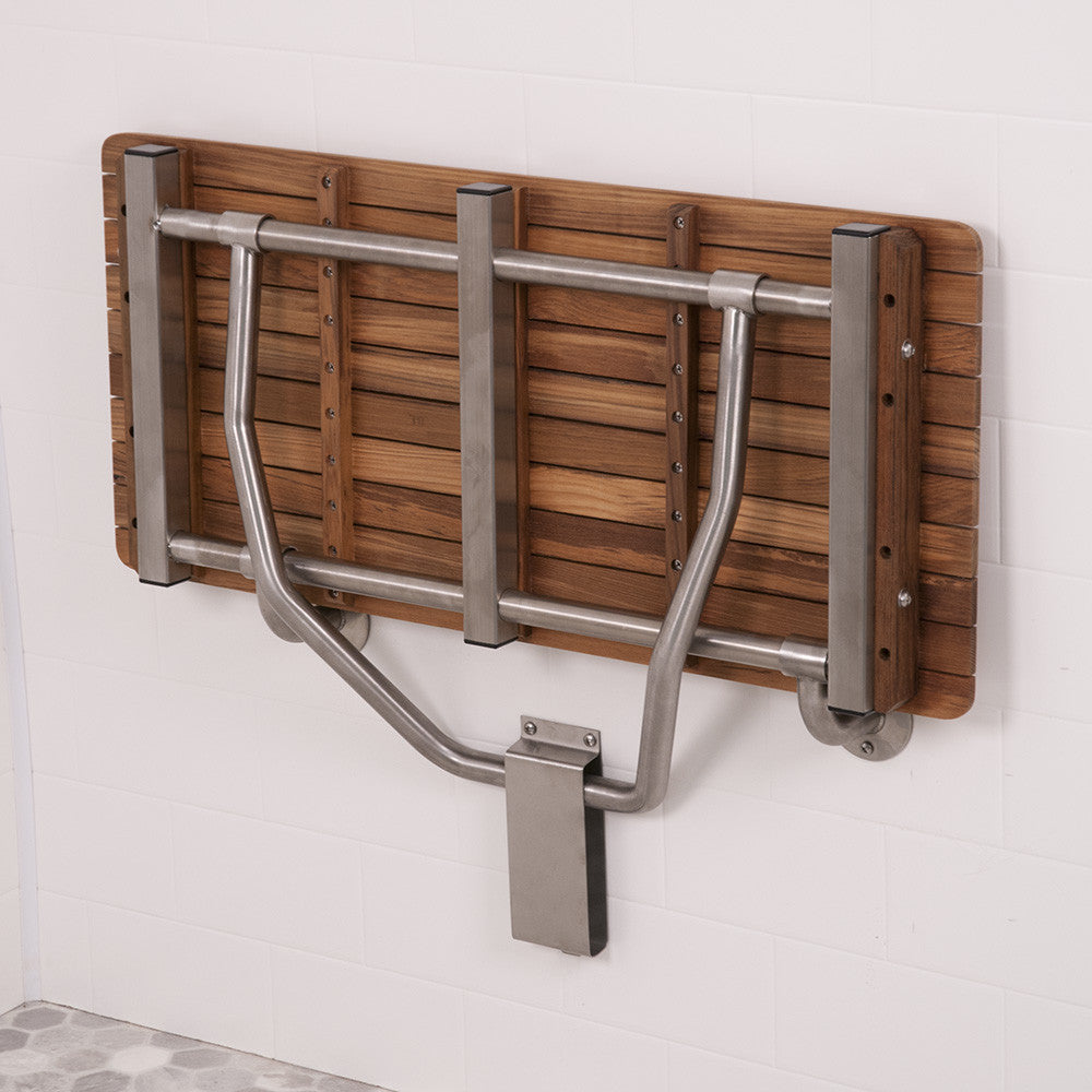 36 Teak Ada Folding Shower Seat Teakworks4u