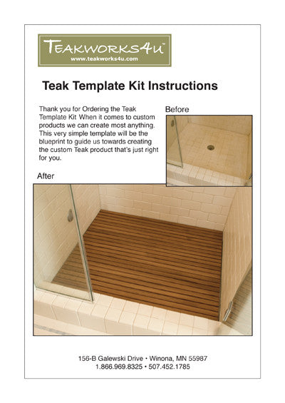 teak shower mat