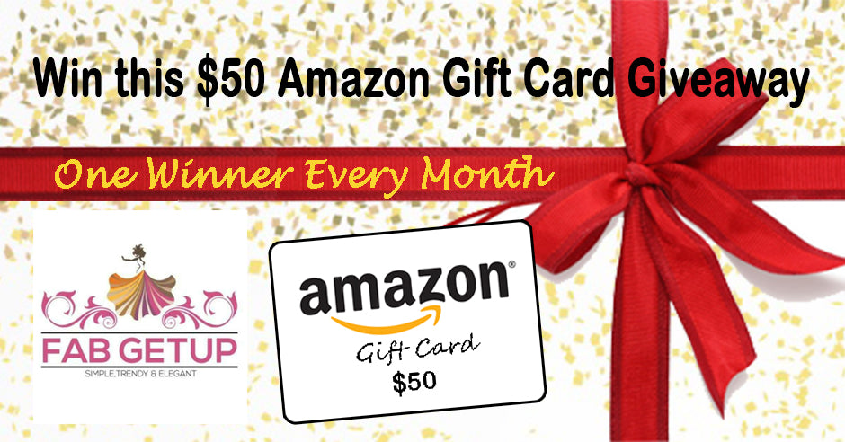 Amazon Giftcard Giveaway by Fab Getup Shop