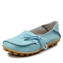 New Women Real Leather Shoes Moccasins Mother Loafers Soft Leisure Flats Female Driving Casual Footwear Size 35-42 In 15 Colors - Fab Getup Shop