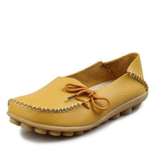 New Women Real Leather Shoes Moccasins Mother Loafers Soft Leisure Flats Female Driving Casual Footwear Size 35-42 In 15 Colors - Fab Getup Shop