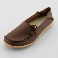 New Women Real Leather Shoes Moccasins Mother Loafers Soft Leisure Flats Female Driving Casual Footwear Size 35-42 In 15 Colors - Fab Getup Shop