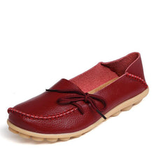 New Women Real Leather Shoes Moccasins Mother Loafers Soft Leisure Flats Female Driving Casual Footwear Size 35-42 In 15 Colors - Fab Getup Shop