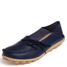 New Women Real Leather Shoes Moccasins Mother Loafers Soft Leisure Flats Female Driving Casual Footwear Size 35-42 In 15 Colors - Fab Getup Shop