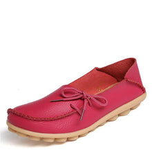 New Women Real Leather Shoes Moccasins Mother Loafers Soft Leisure Flats Female Driving Casual Footwear Size 35-42 In 15 Colors - Fab Getup Shop