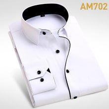 Brand  Men Shirt Male Dress Shirts Men's Fashion Casual Long Sleeve Business Formal Shirt camisa social masculina - Fab Getup Shop