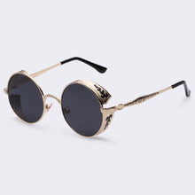 AOFLY Steampunk Vintage Sunglass Fashion round sunglasses women brand designer metal carving sun glasses men oculos de sol S1635 - Fab Getup Shop