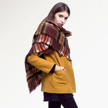 [VIANOSI]  plaid scarf women Thicken Soft Winter scarf Fashion Shawls and Scarves DS033 - Fab Getup Shop