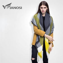 [VIANOSI]  plaid scarf women Thicken Soft Winter scarf Fashion Shawls and Scarves DS033 - Fab Getup Shop