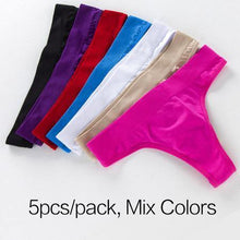 Solid Colors Women Exersice Bikini Elastic Confortable Seamless Female T Thongs Panties S M L  Ladies Intimates - Fab Getup Shop