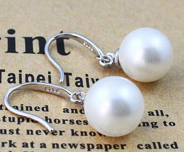 Fashion Hot Sale Bead Imitation Pearl Pendant Earrings Silver-plated Ear Hook Hypoallergenic Advanced Wild Wedding Earrings - Fab Getup Shop