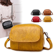 Soft PU leather ladies shoulder messenger bag designer multi-layer double zipper bag - Fab Getup Shop