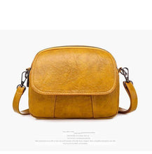 Soft PU leather ladies shoulder messenger bag designer multi-layer double zipper bag - Fab Getup Shop