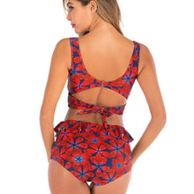 Woman Plus Size Swimwear High Waist S-2XL Bikini Big Women Bathing Suits Floral Vintage Female Sexy Bather Swimsuits - Fab Getup Shop