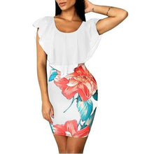 Sleeveless Floral Printed Bodycon Holiday Party Short Mini Dress - Fab Getup Shop