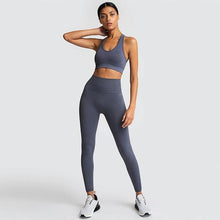 Seamless Hyperflex Workout Set Sport Leggings and Top Set Yoga Outfits - Fab Getup Shop