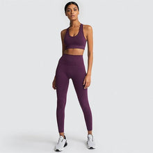 Seamless Hyperflex Workout Set Sport Leggings and Top Set Yoga Outfits - Fab Getup Shop