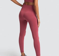 Seamless Hyperflex Workout Set Sport Leggings and Top Set Yoga Outfits - Fab Getup Shop