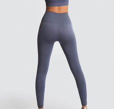 Seamless Hyperflex Workout Set Sport Leggings and Top Set Yoga Outfits - Fab Getup Shop