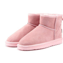 Women  Snow Boots 100% Genuine Cowhide Leather Ankle Boots Warm Winter Boots - Fab Getup Shop