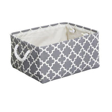 Cube Canvas Fabric Storage Basket Clothes Folding Storage Box For Nursery Underwear Toy Organizer Laundry Basket With Handle - Fab Getup Shop