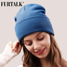 Hat for Women Men Winter Hat Knitted Autumn Skullies Hat Unisex Ladies Warm Bonnet Cap - Fab Getup Shop