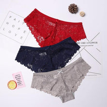 3 Pcs Panties for Woman Underwear  Lace Breathable Soft Lingerie Female Briefs Panty  Transparent Women's Underpants - Fab Getup Shop