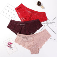 3 Pcs Panties for Woman Underwear  Lace Breathable Soft Lingerie Female Briefs Panty  Transparent Women's Underpants - Fab Getup Shop