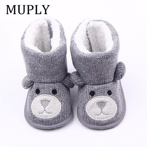 Baby Winter Boots Infant Toddler Newborn Cute Cartoon Bear Shoes Girls Boys First Walkers Super Keep Warm Snowfield Booties Boot - Fab Getup Shop