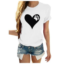 T Shirt Women Loose Short-Sleeved Leaf Print Tshirt O-Neck Summer Top Short Sleeve - Fab Getup Shop