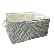 Cube Canvas Fabric Storage Basket Clothes Folding Storage Box For Nursery Underwear Toy Organizer Laundry Basket With Handle - Fab Getup Shop