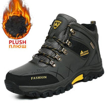 Men Winter Snow Boots Waterproof Leather Sneakers Super  Warm - Fab Getup Shop