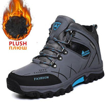 Men Winter Snow Boots Waterproof Leather Sneakers Super  Warm - Fab Getup Shop