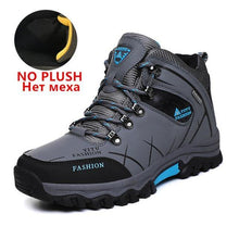 Men Winter Snow Boots Waterproof Leather Sneakers Super  Warm - Fab Getup Shop