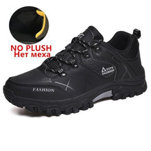 Men Winter Snow Boots Waterproof Leather Sneakers Super  Warm - Fab Getup Shop